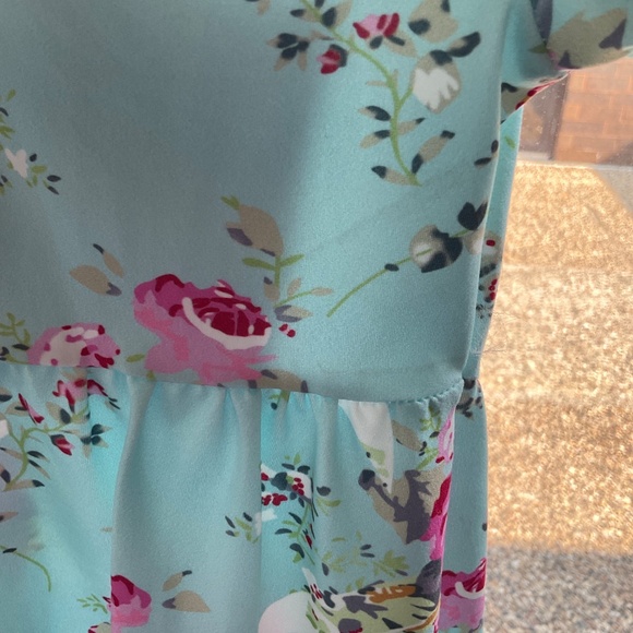 Light Blue, Spring Fling Dress, Short Sleeve, Knee Length 12 - 18 Months - Picture 2 of 4